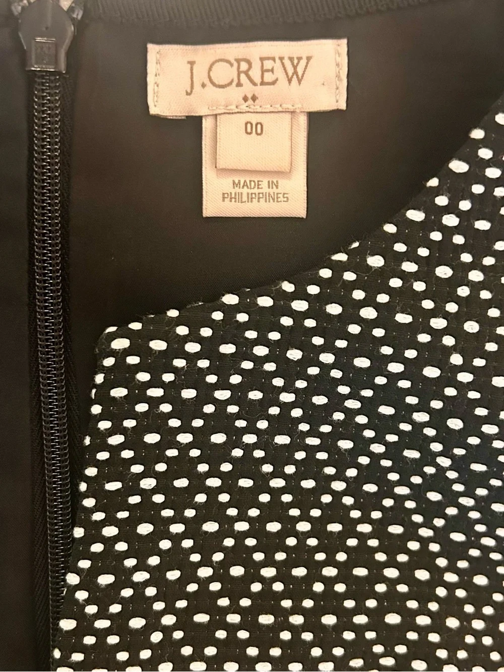 J.Crew Black & White Dress Size 00